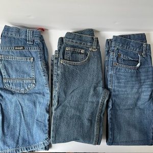 Boys jeans shorts pants bundle Wrangler The Children’s Place Faded Glory